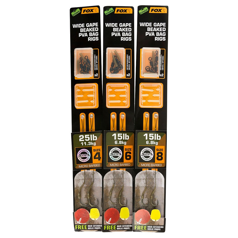 FOX EDGES™ Ready Rigs – Wide Gape Baked PVA Bag